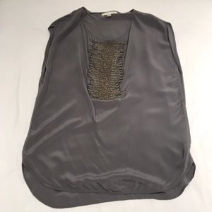 Sleeveless embellished top